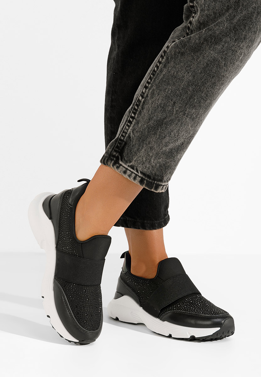 Czarne sneakersy damskie Zaliana