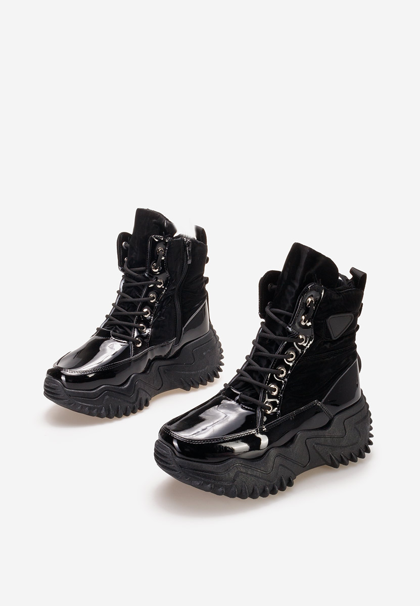 Czarne sneakersy na platformie Nalonia Czarne sneakersy na platformie Nalonia