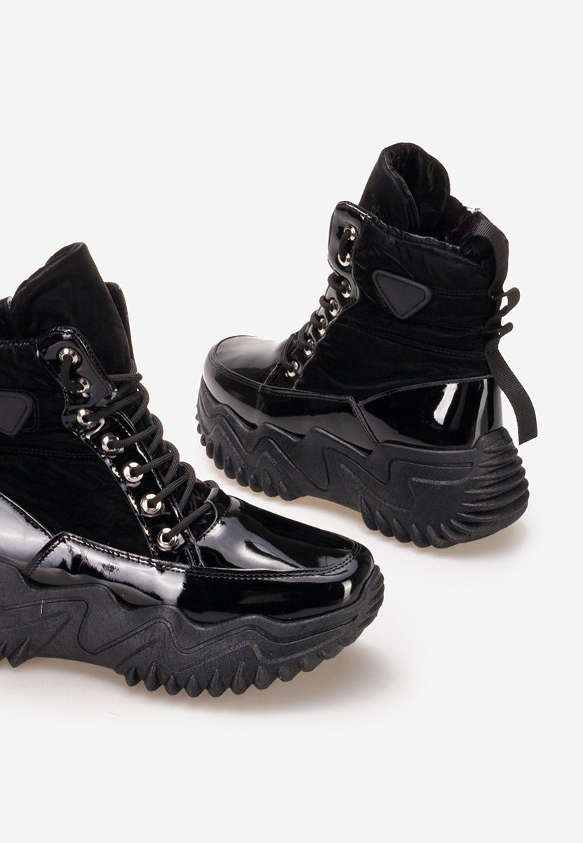 Czarne sneakersy na platformie Nalonia Czarne sneakersy na platformie Nalonia