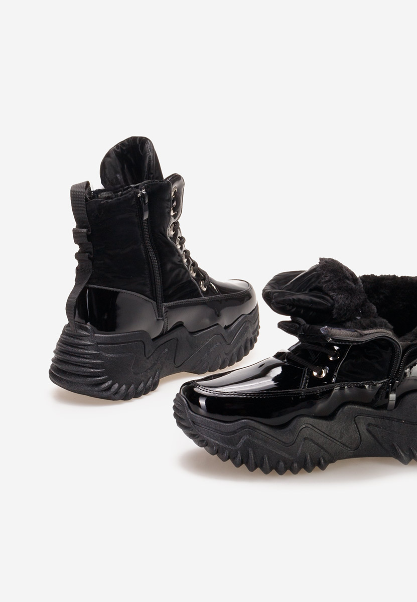 Czarne sneakersy na platformie Nalonia Czarne sneakersy na platformie Nalonia