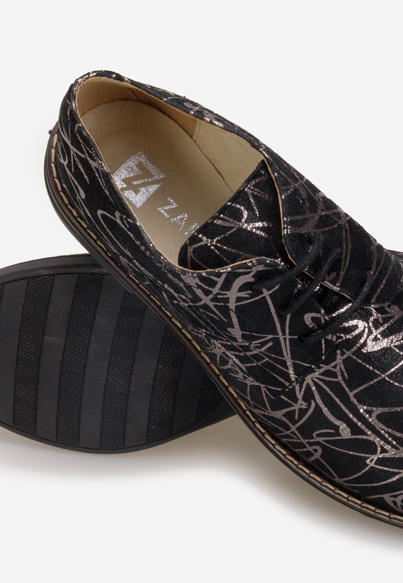 Wielokolorowy oxfordy damskie skórzane Otivera V12