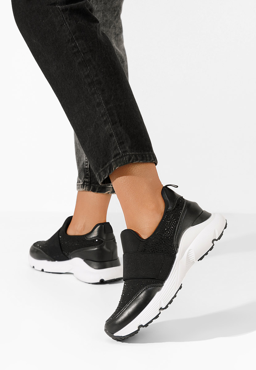 Czarne sneakersy damskie Zaliana
