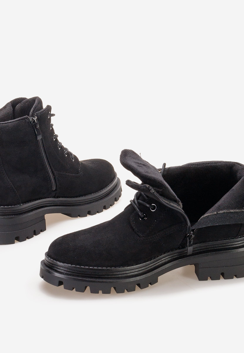 Czarne trapery damskie Sedria