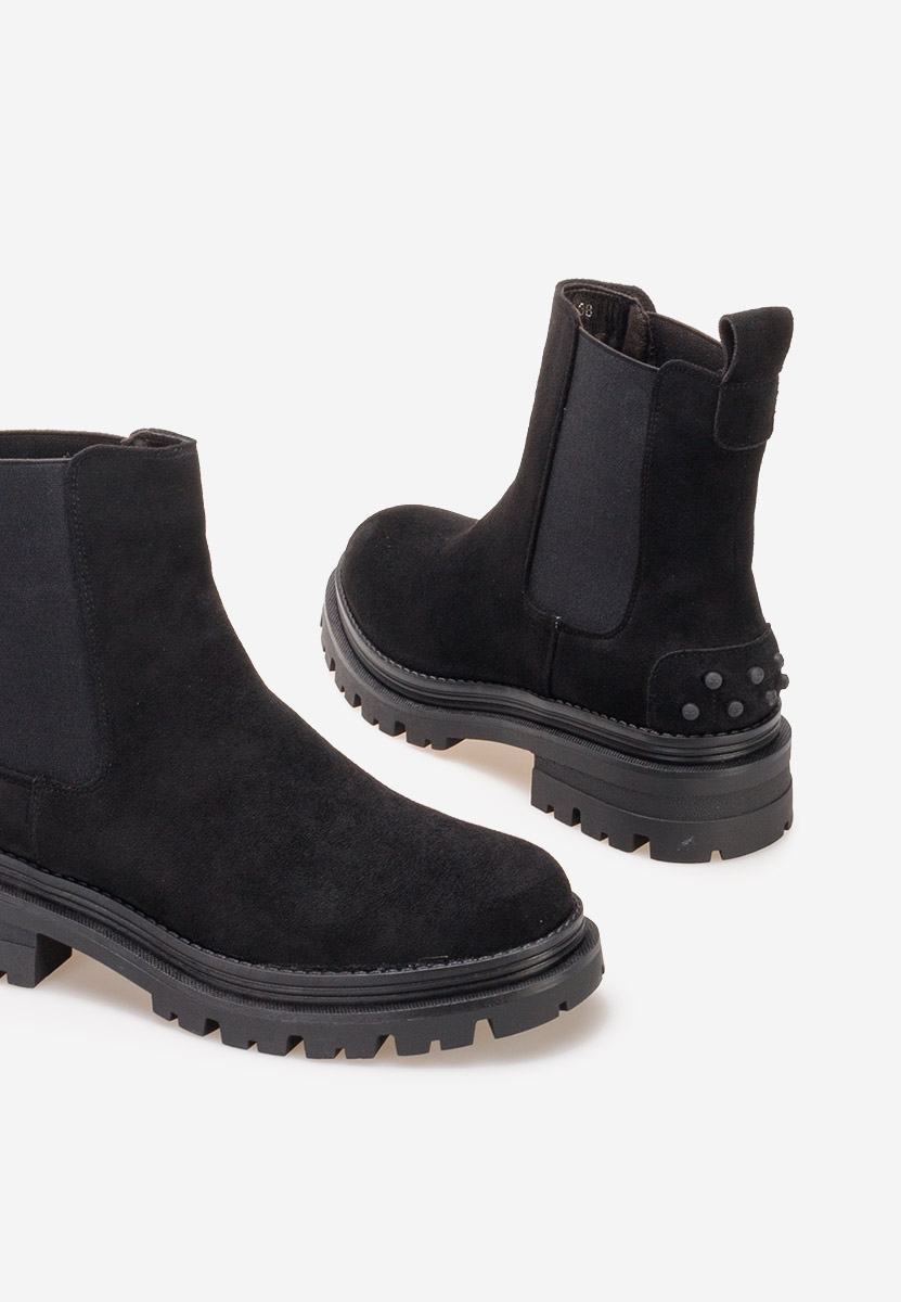 Czarne botki chelsea Sallia