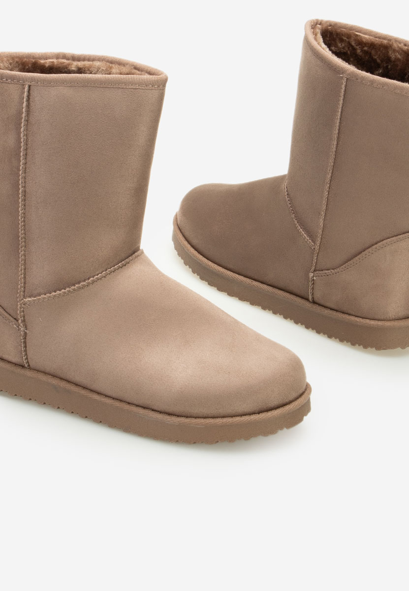 Camelowe śniegowce damskie Ozira  kaki