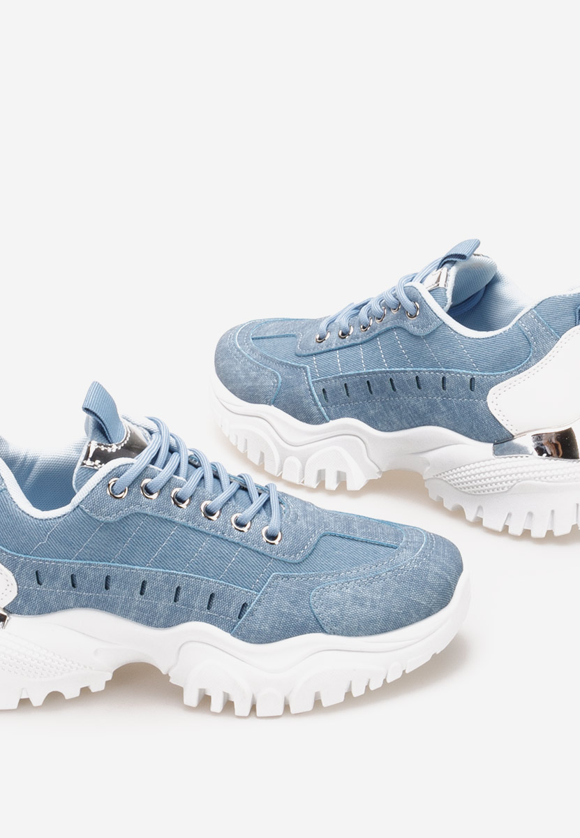 Niebieskie sneakersy damskie Eniora