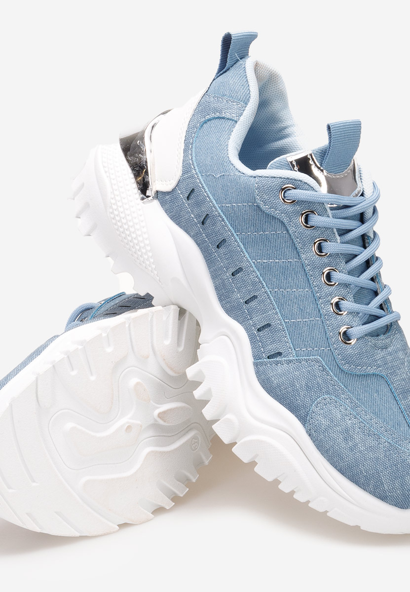 Niebieskie sneakersy damskie Eniora