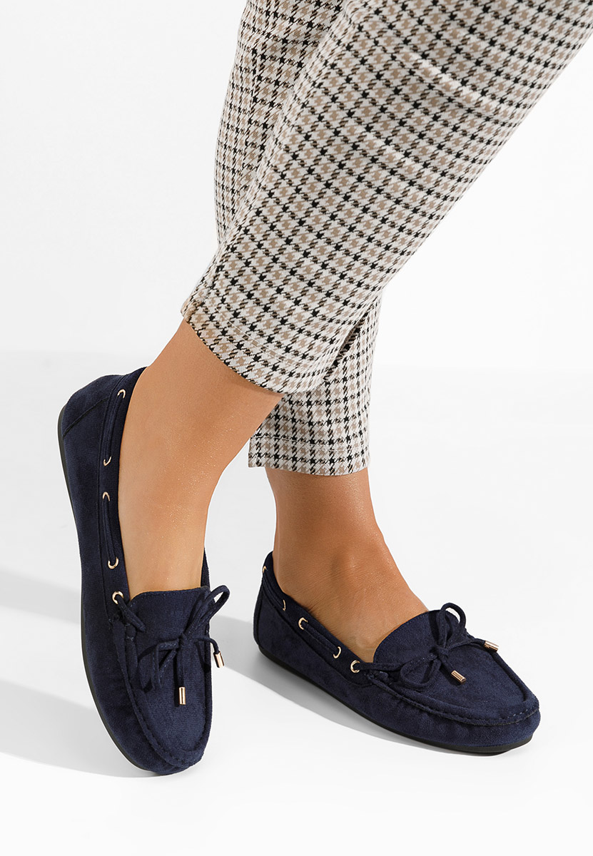 Granatowe mokasyny damskie Teazzura