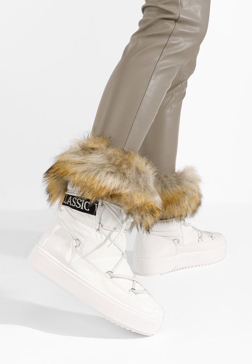 Białe śniegowce damskie Erenya