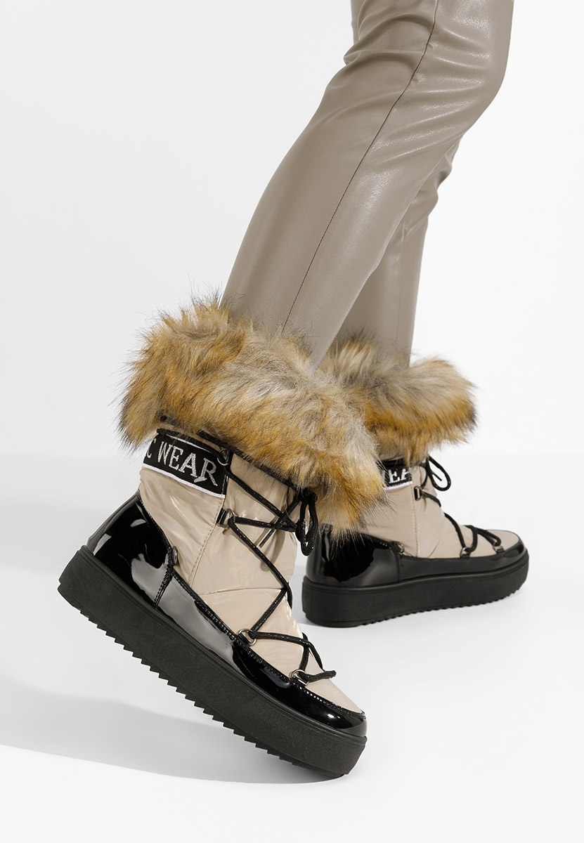 Khaki kozaki damskie Erenya