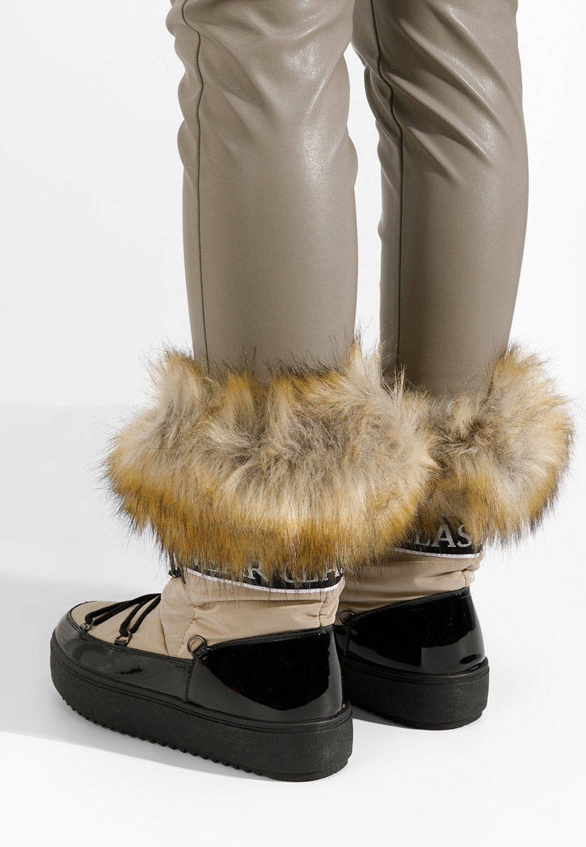 Khaki kozaki damskie Erenya