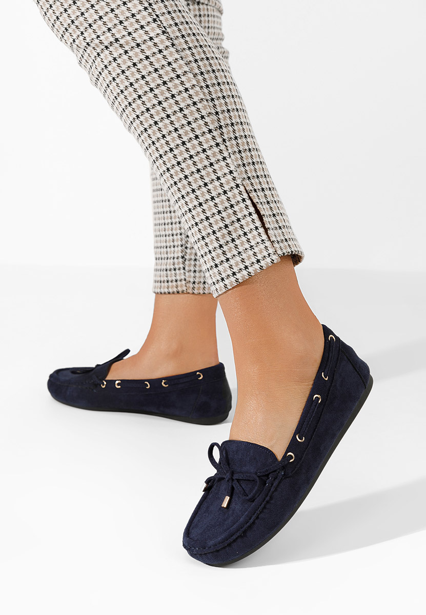 Granatowe mokasyny damskie Teazzura