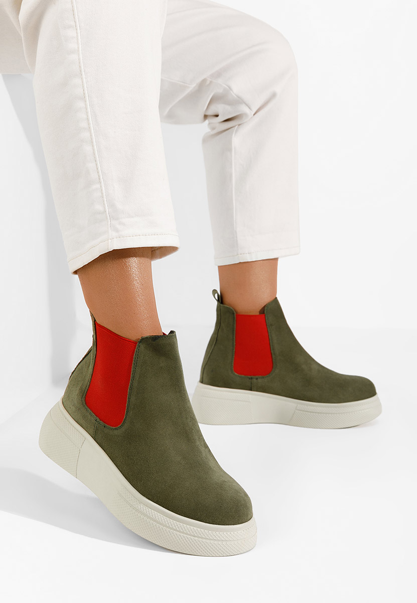 Khaki botki chelsea Kisalia V2