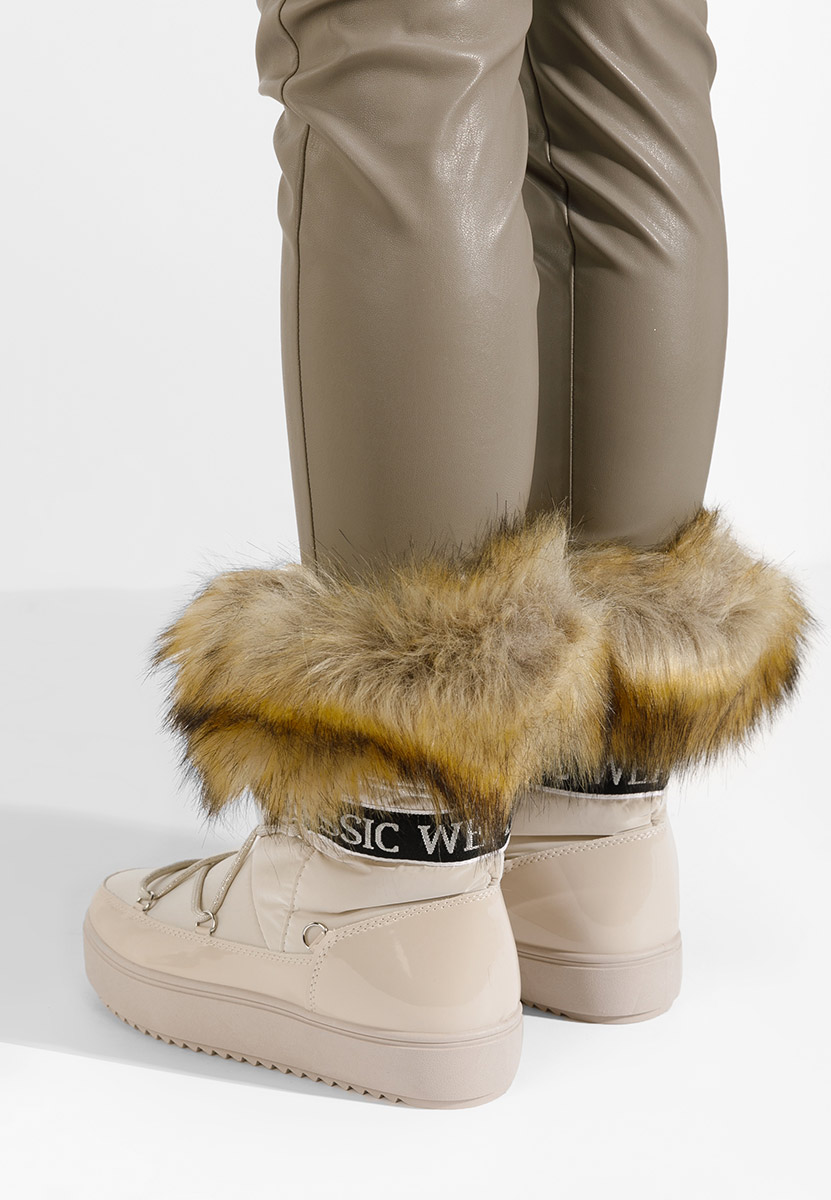 Beżowe śniegowce damskie Erenya