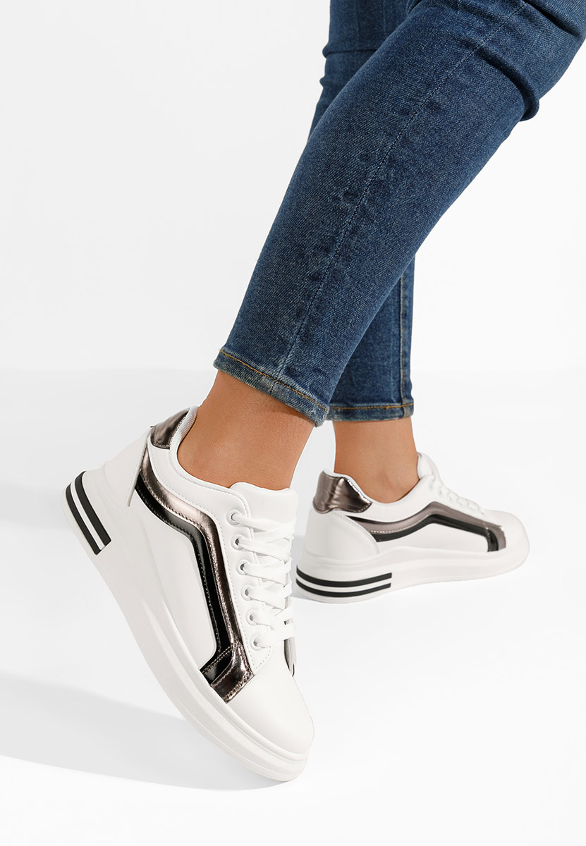 Białe sneakersy damskie Ateliana V5