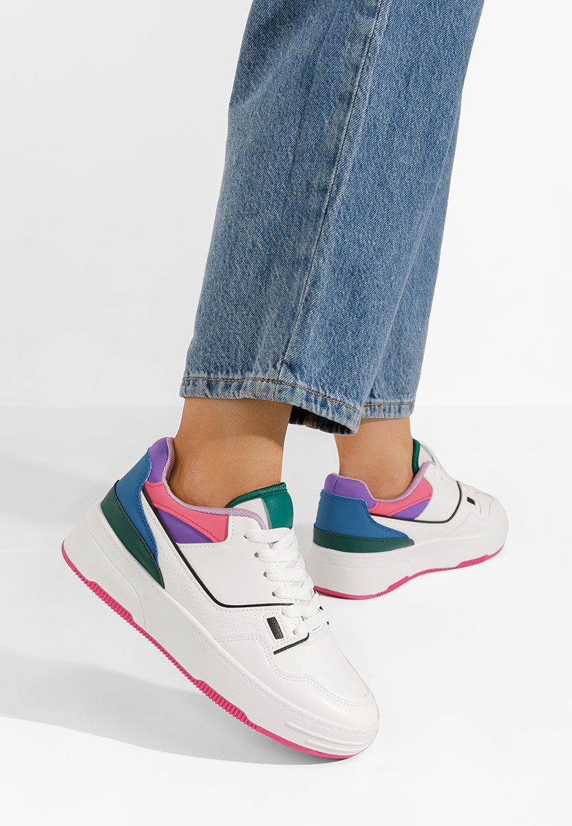 Wielokolorowy sneakersy na platformie Kortney