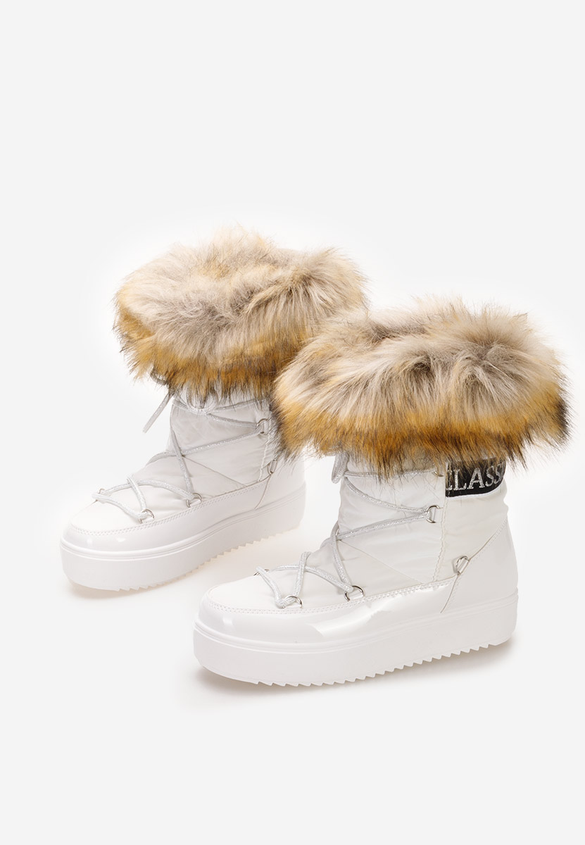 Białe śniegowce damskie Erenya