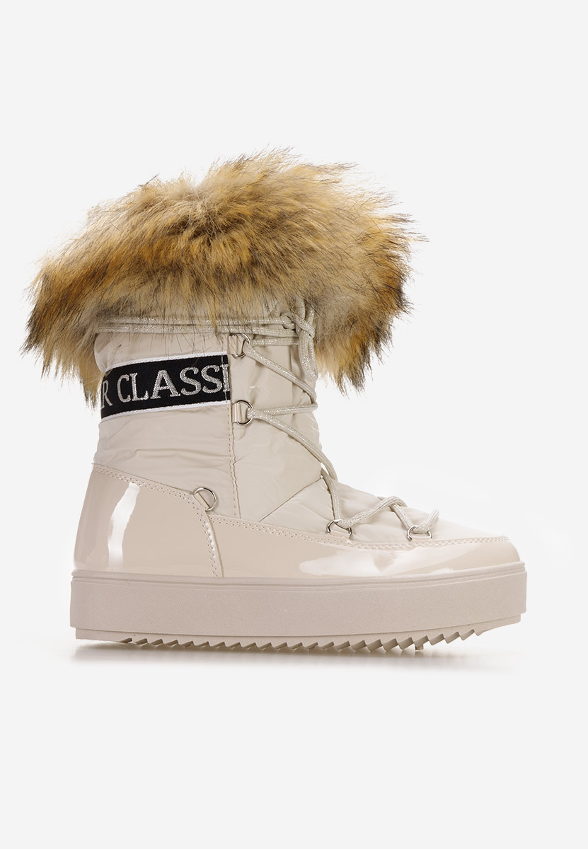 Beżowe śniegowce damskie Erenya