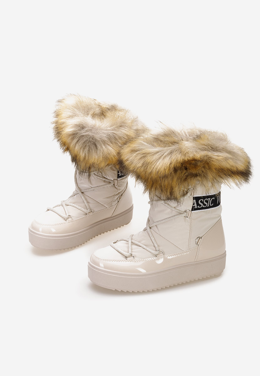 Beżowe śniegowce damskie Erenya