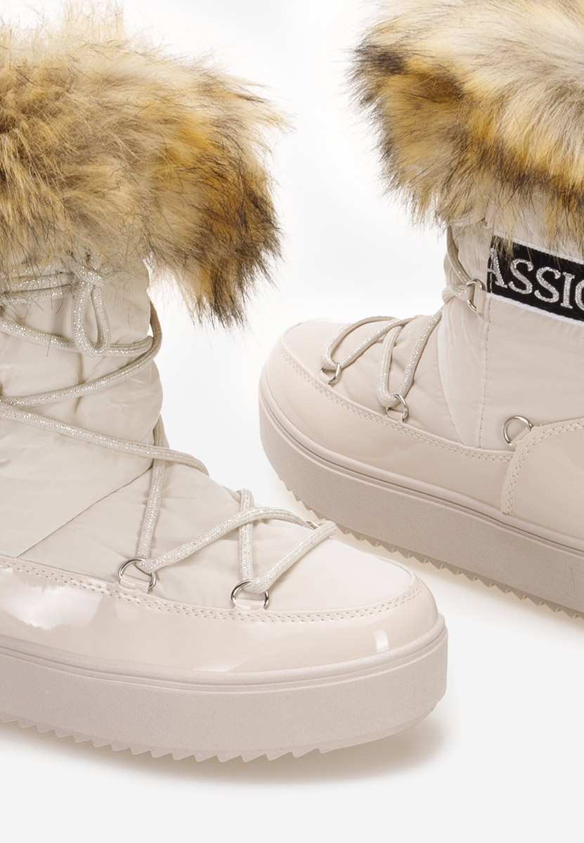 Beżowe śniegowce damskie Erenya