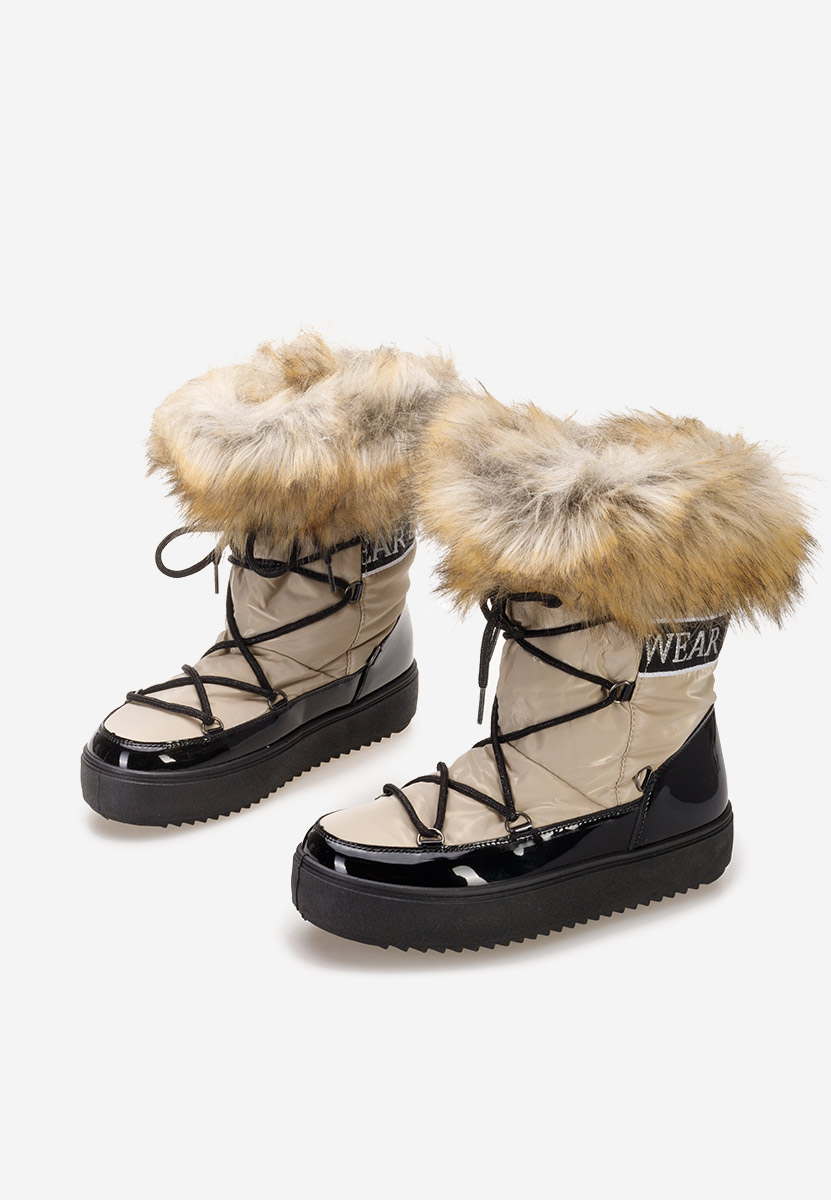 Khaki kozaki damskie Erenya