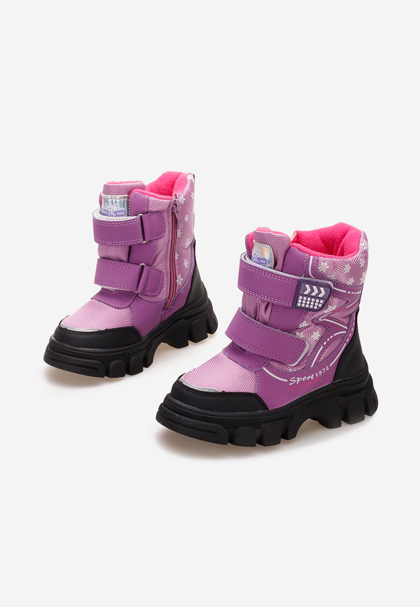 Fioletowe botki dziewczęce Mendoza