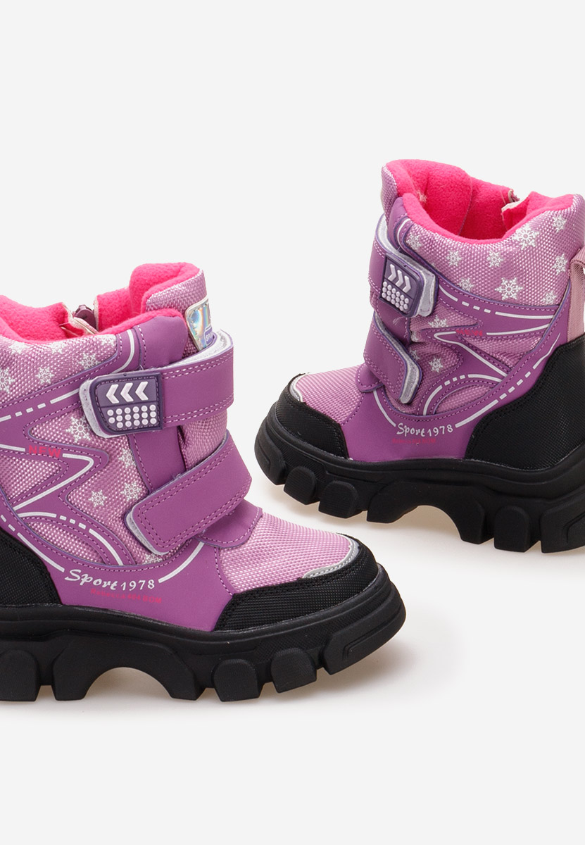 Fioletowe botki dziewczęce Mendoza