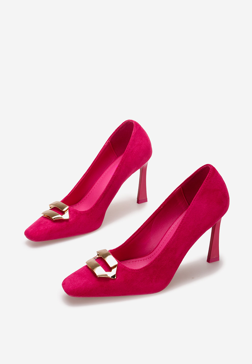 Fuksjowe czółenka na szpilce Xeresa