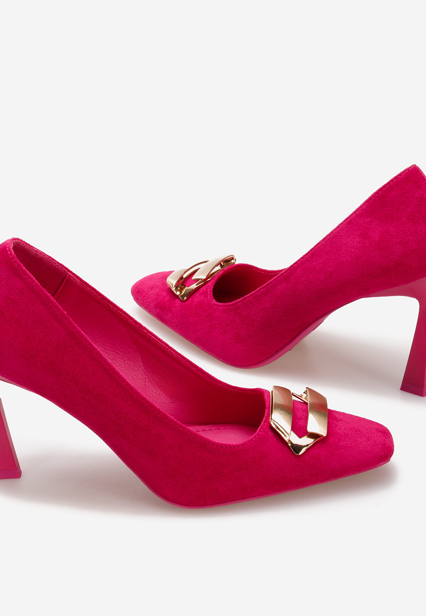 Fuksjowe czółenka na szpilce Xeresa
