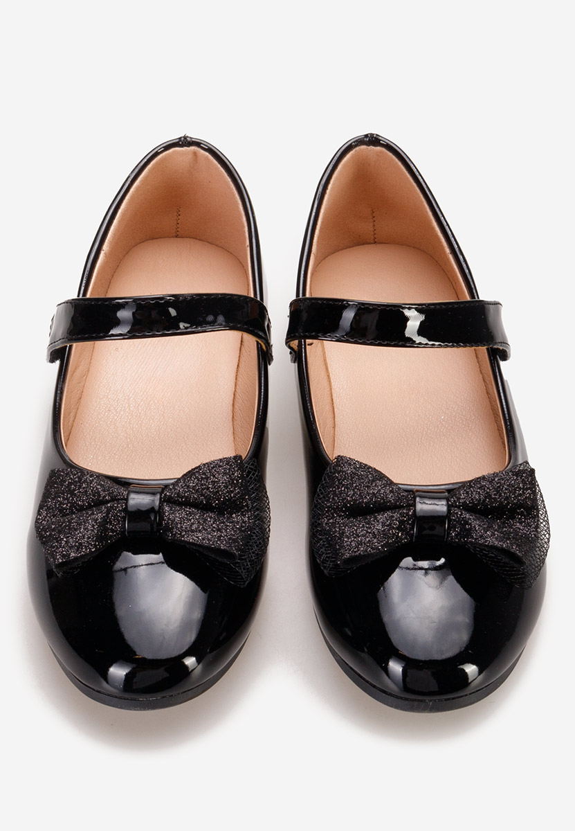 Czarne półbuty dziewczęce Harvana
