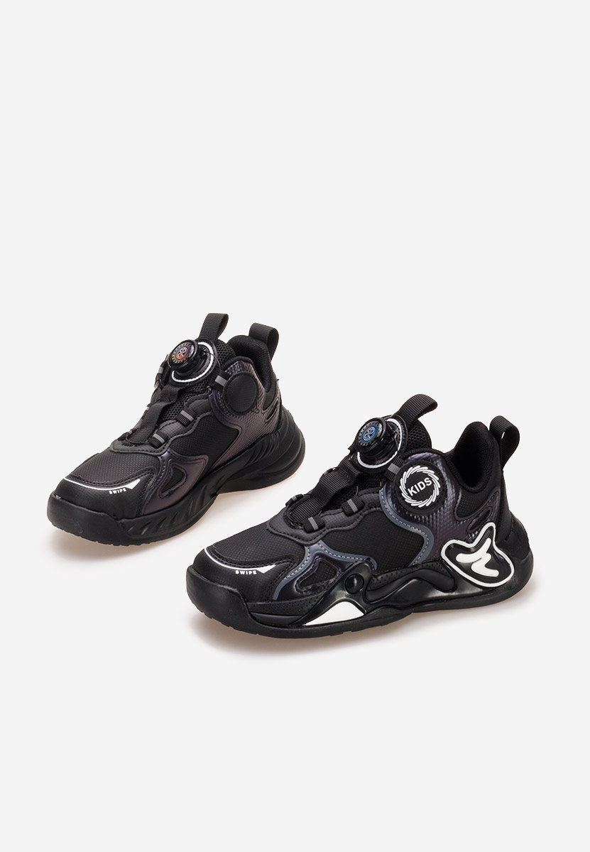 Czarne sneakersy chłopięce Sheba