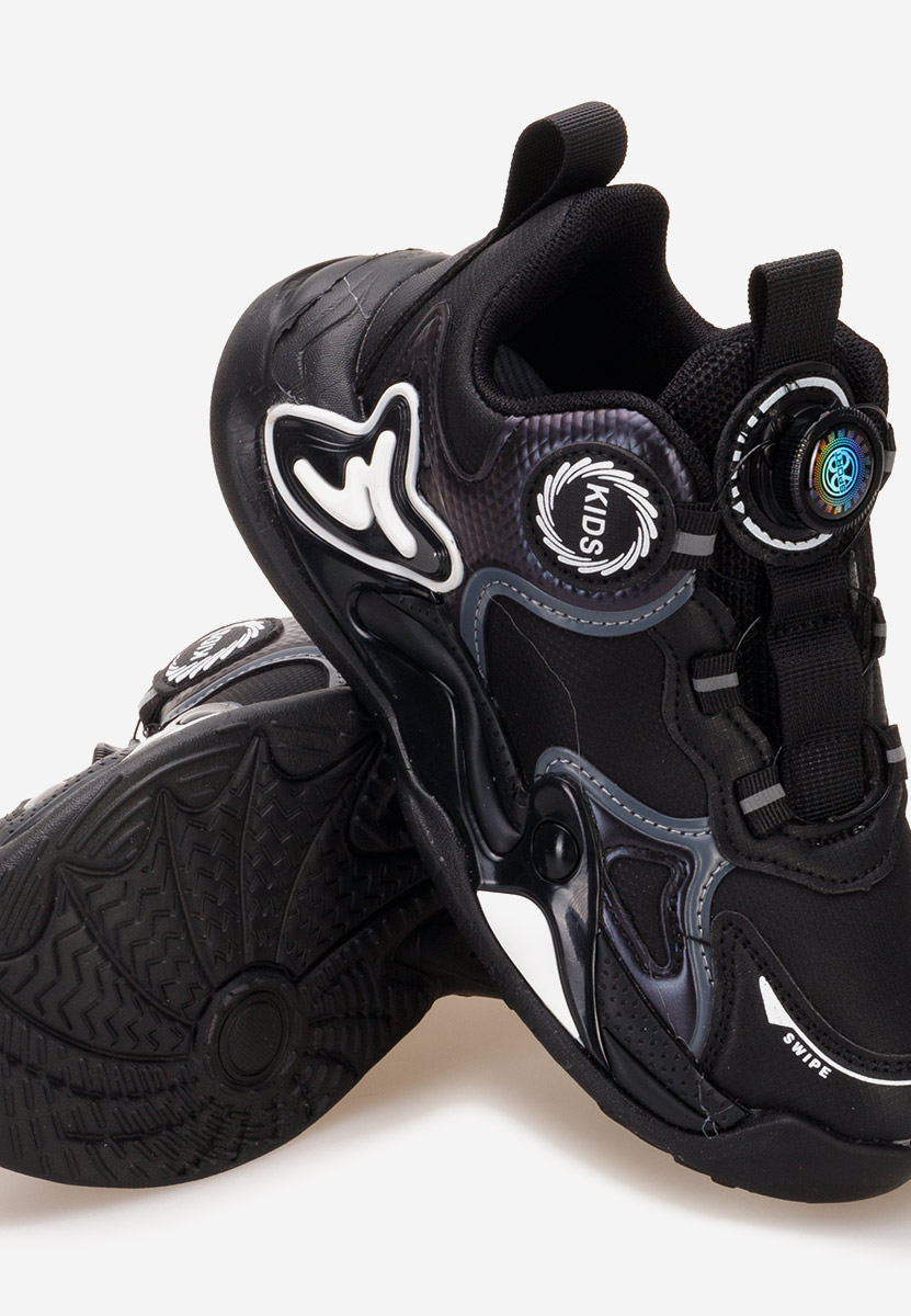 Czarne sneakersy chłopięce Sheba
