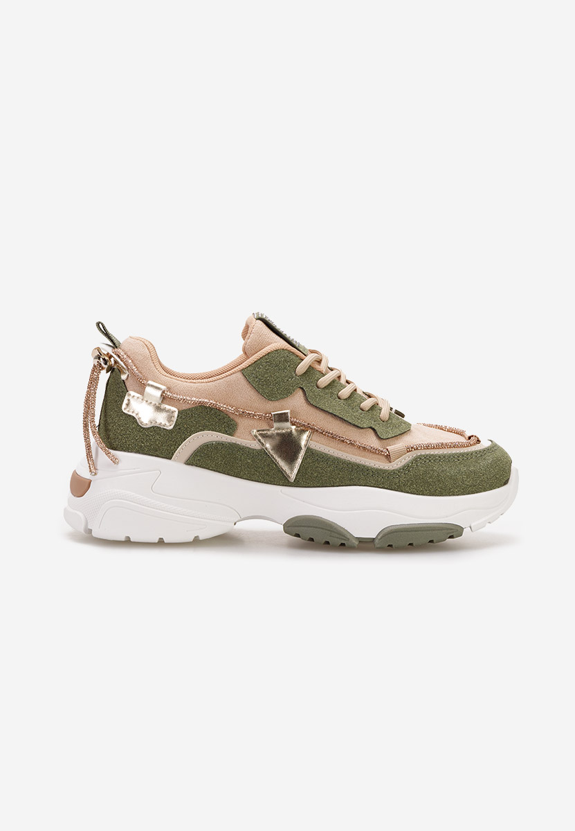 Zielone sneakersy damskie Livena