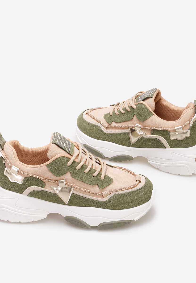 Zielone sneakersy damskie Livena