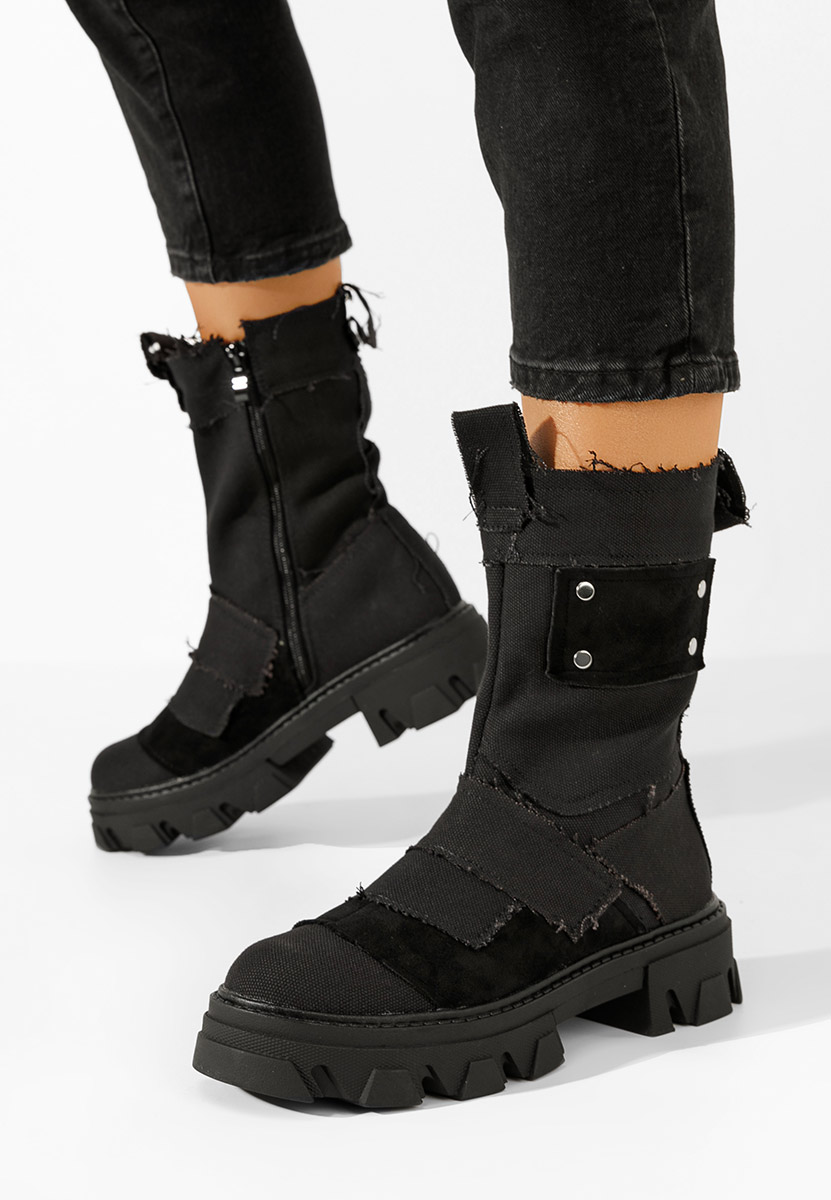 Czarne kozaki damskie Midvala