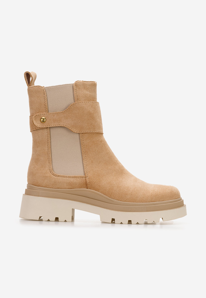 Khaki kozaki damskie Kenyra