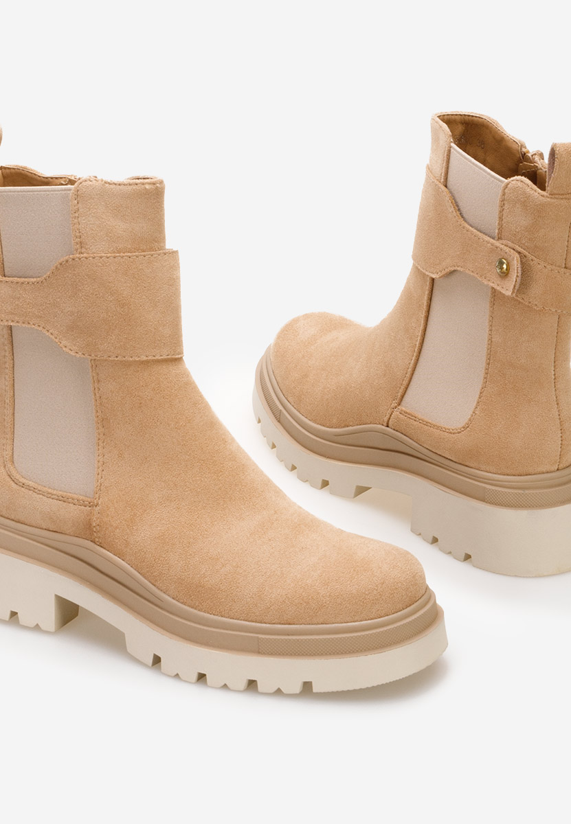 Khaki kozaki damskie Kenyra
