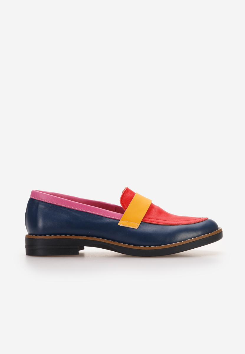 Wielokolorowy loafers damskie Aleda V3