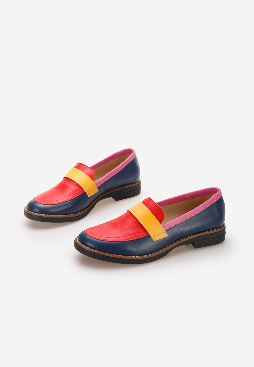 Wielokolorowy loafers damskie Aleda V3