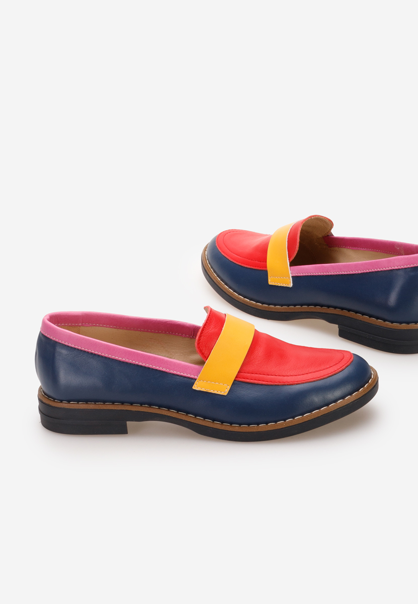 Wielokolorowy loafers damskie Aleda V3