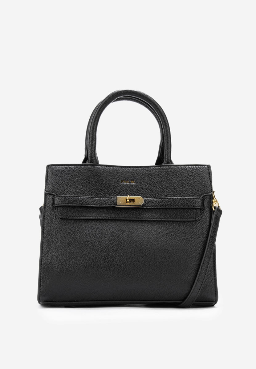 Czarna torebka do ręki Tharsa