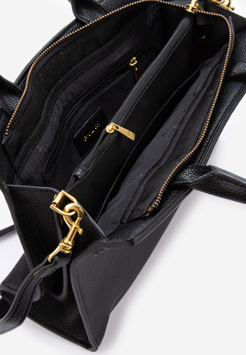 Czarna torebka do ręki Tharsa