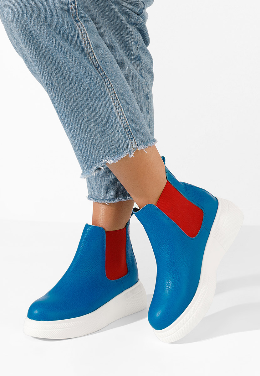 Niebieskie botki chelsea Kisalia V4