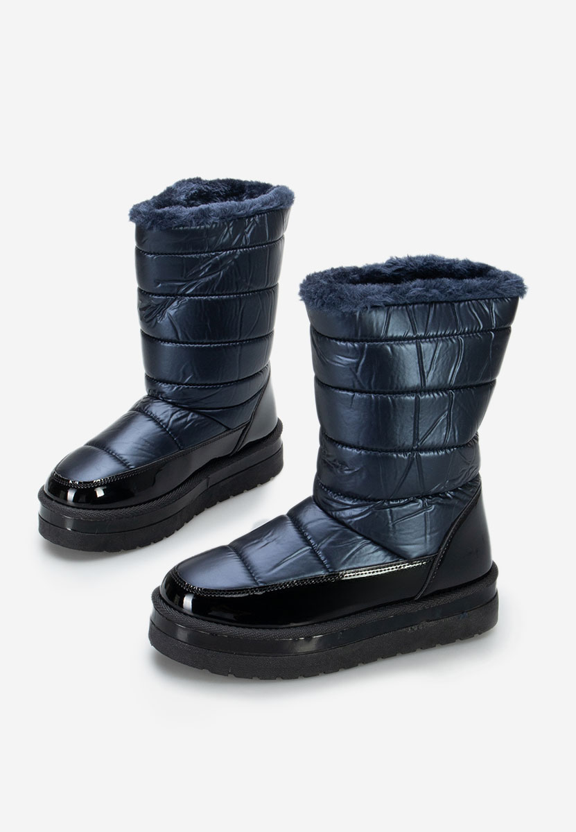 Granatowe śniegowce damskie Miho