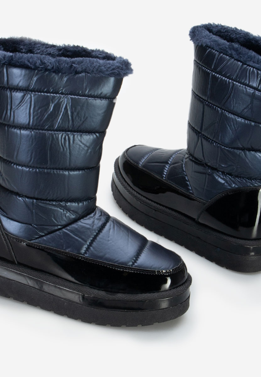 Granatowe śniegowce damskie Miho