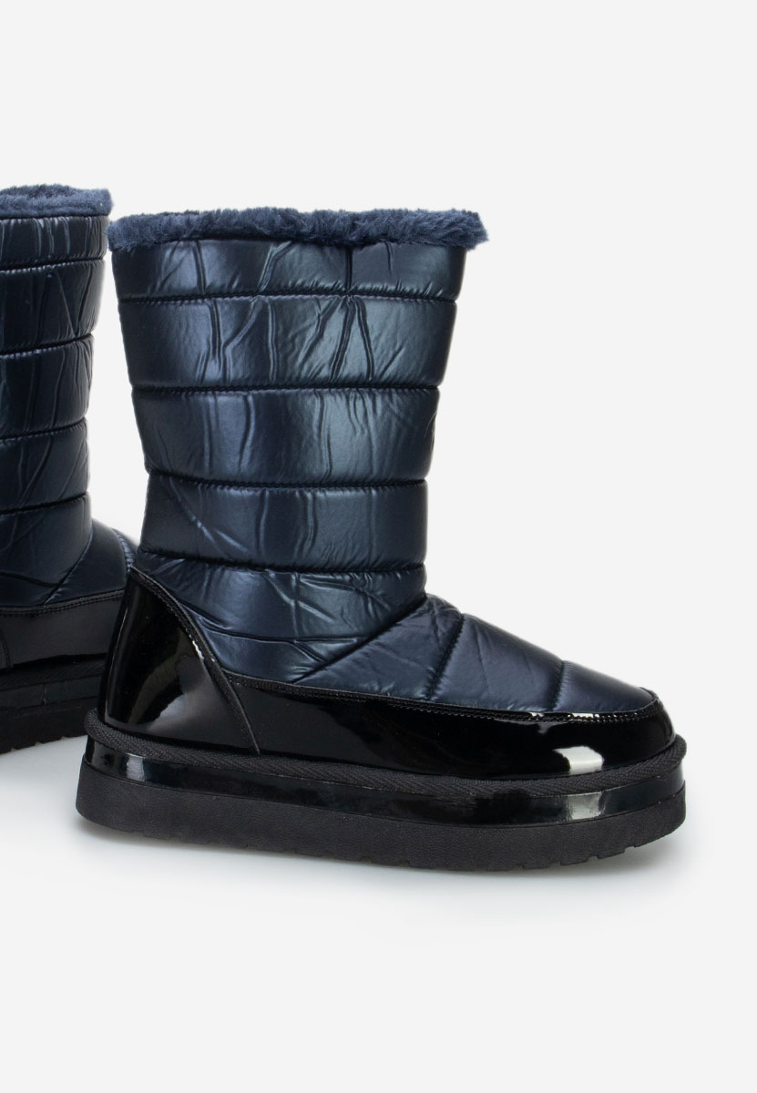 Granatowe śniegowce damskie Miho