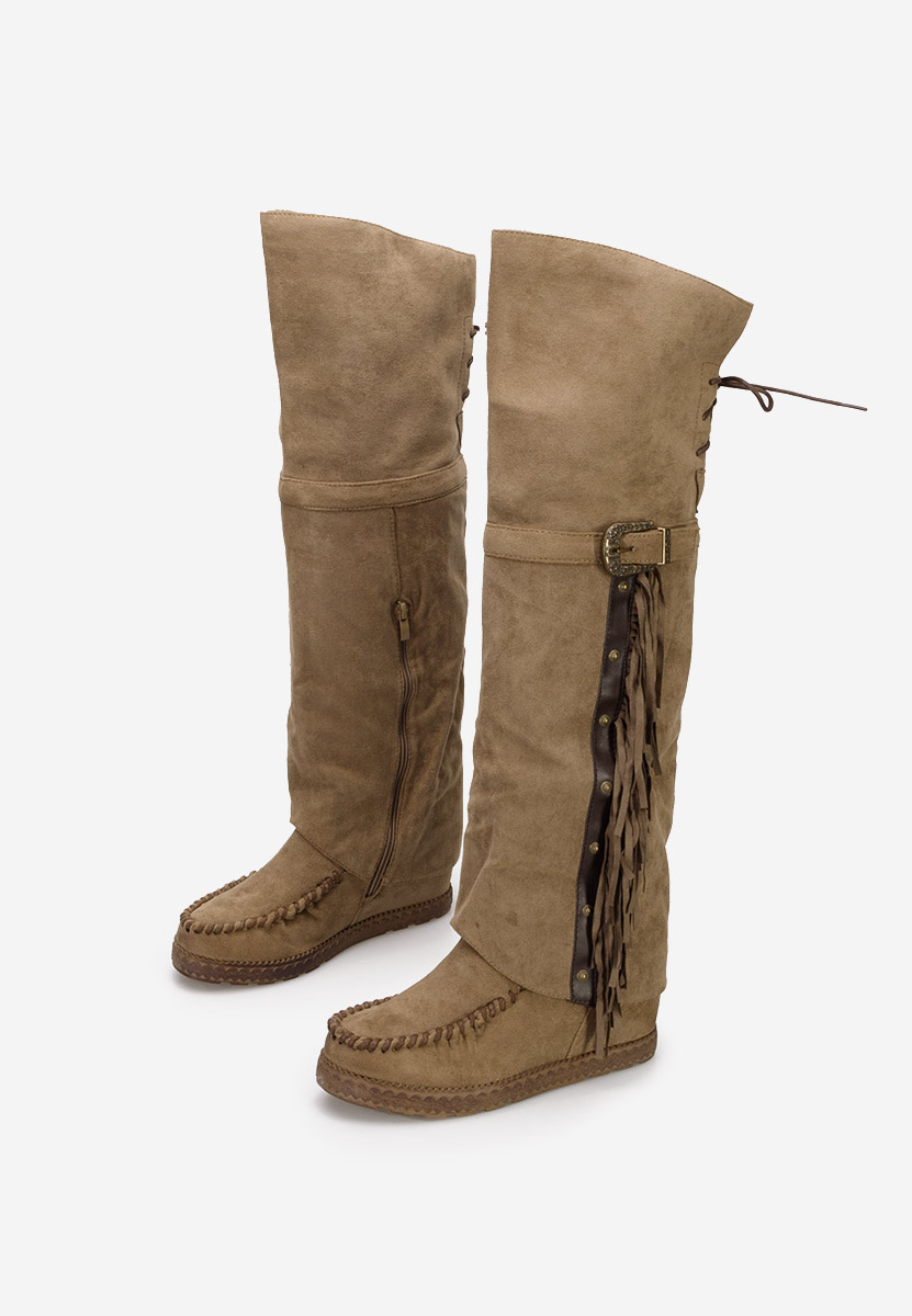 Khaki kozaki mocc Spirito