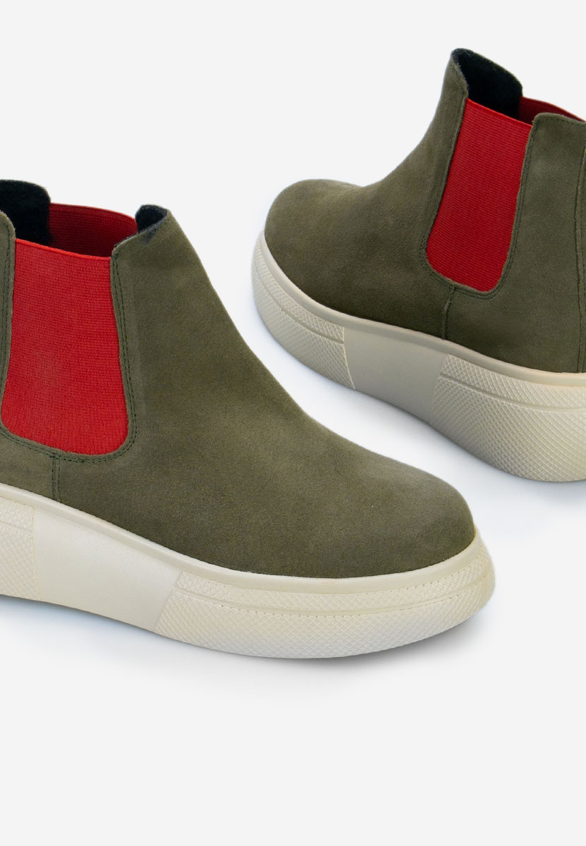 Khaki botki chelsea Kisalia V2