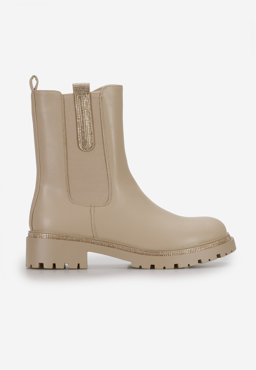Khaki botki chelsea Nellie
