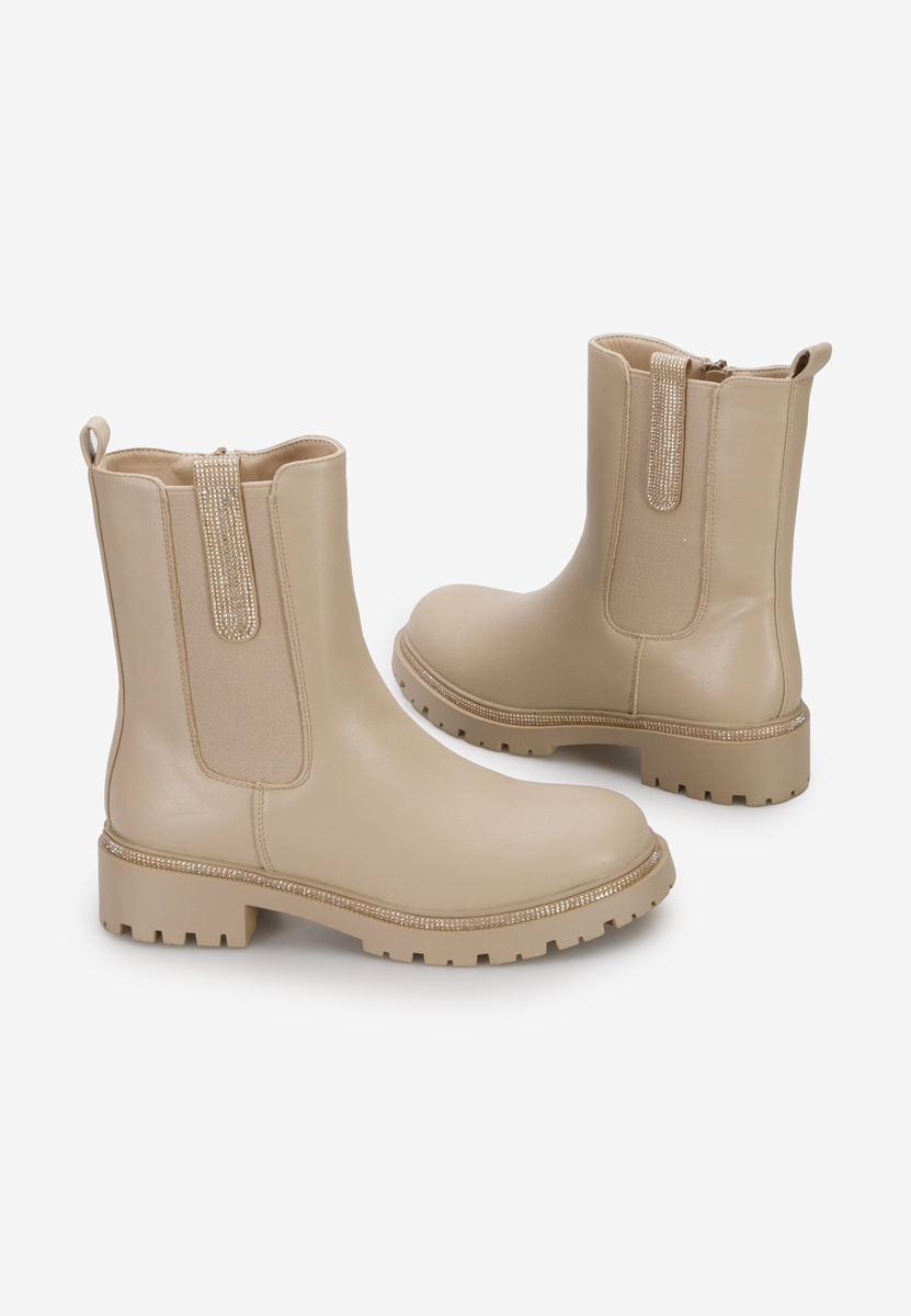 Khaki botki chelsea Nellie
